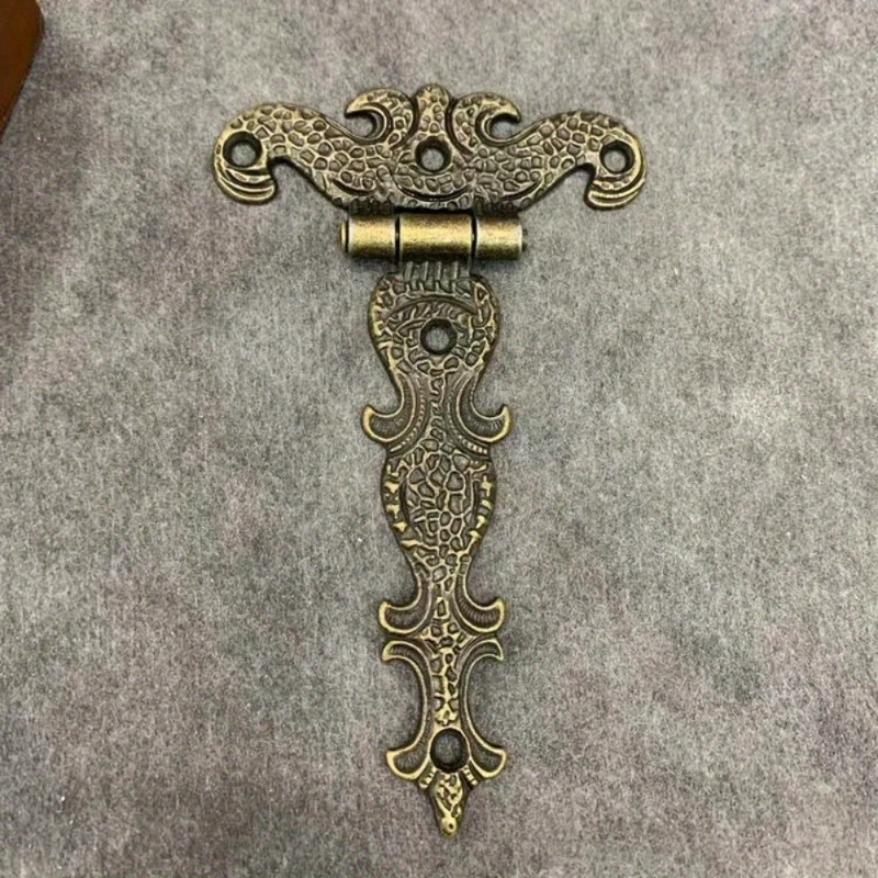 Vintage Brass Cabinet Hinges for Jewelry Boxes & Furniture Doors Heavy Duty Decorative Butt Hinges