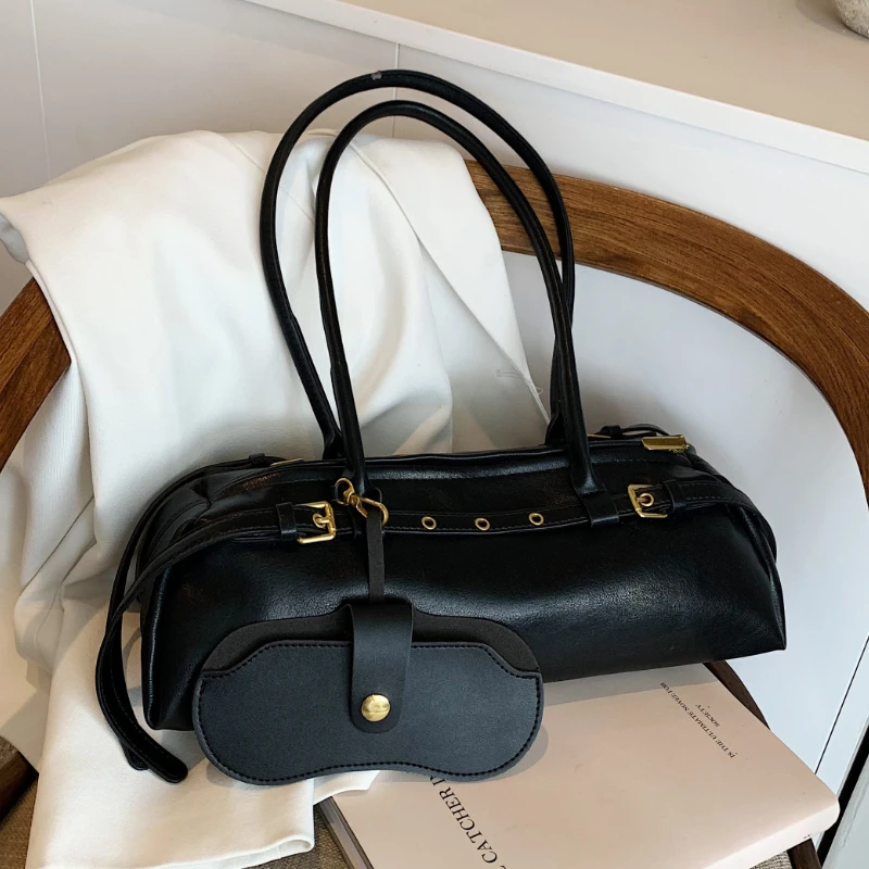 Elegant Large Capacity Shoulder Bag for Women PU Leather Everyday Tote Purse