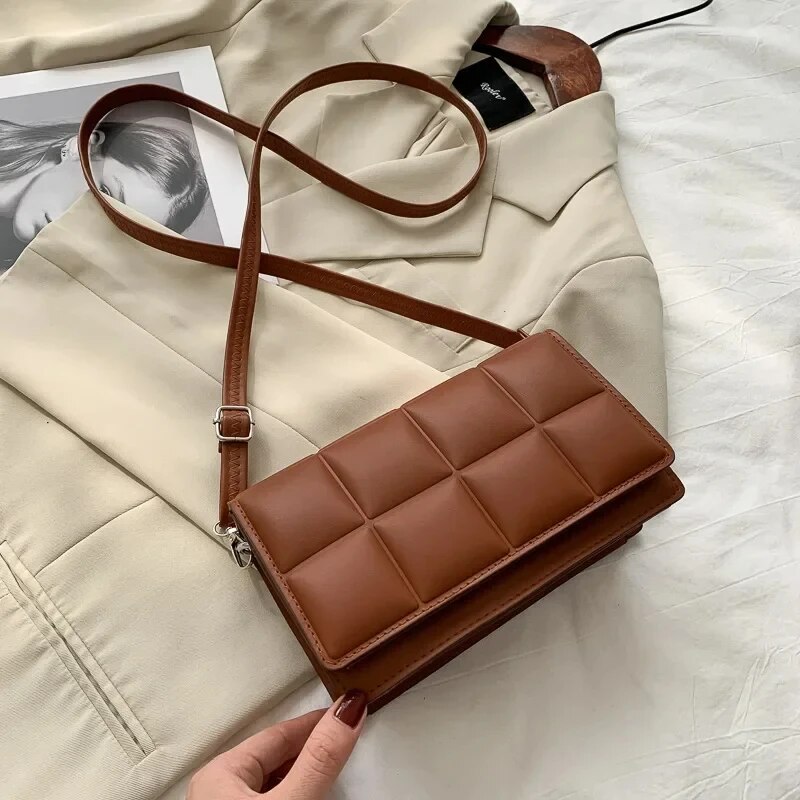 Elegant women shoulder bag Classic crossbody handbag PU Leather Mini Designer Purse