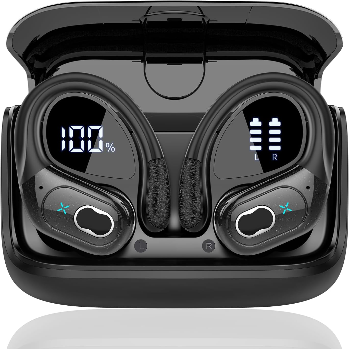 Wireless Sports Earbuds Bluetooth Noise Cancelling Waterproof Headphones with Deep Bass