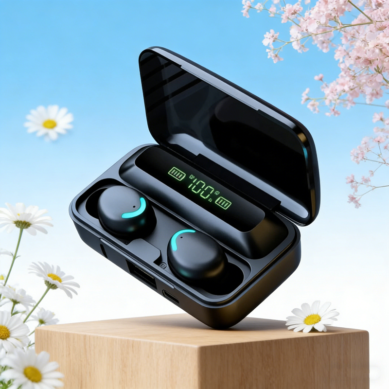 SportBass Pro Bluetooth Wireless Earbuds with Touch Control and Waterproof Design