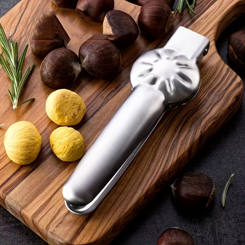 Stainless Steel Chestnut Opener Tool Nut Cracker Walnut Sheller Cutter
