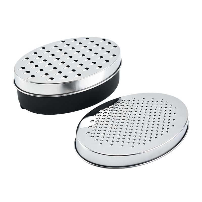 FreshPrep Cheese Grater with Container Lid Stainless Steel Kitchen Grater for Cheese Garlic & Ginger