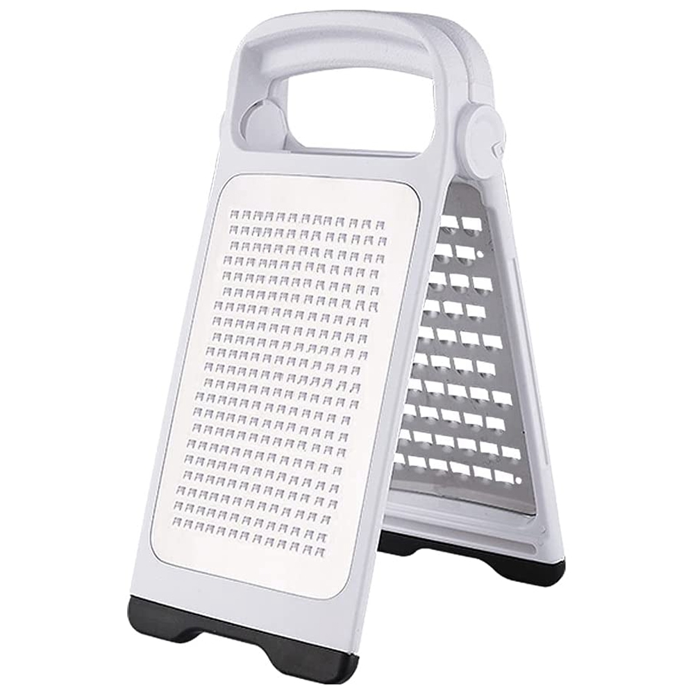 Foldable Stainless Steel Cheese Grater and Ginger Shredder with Detachable Cutting Board