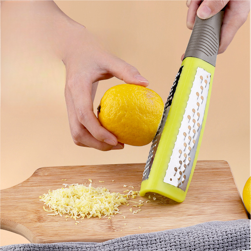 Dual-Sided Stainless Steel Cheese Grater & Ginger Grater for Lemon, Garlic & Vegetables