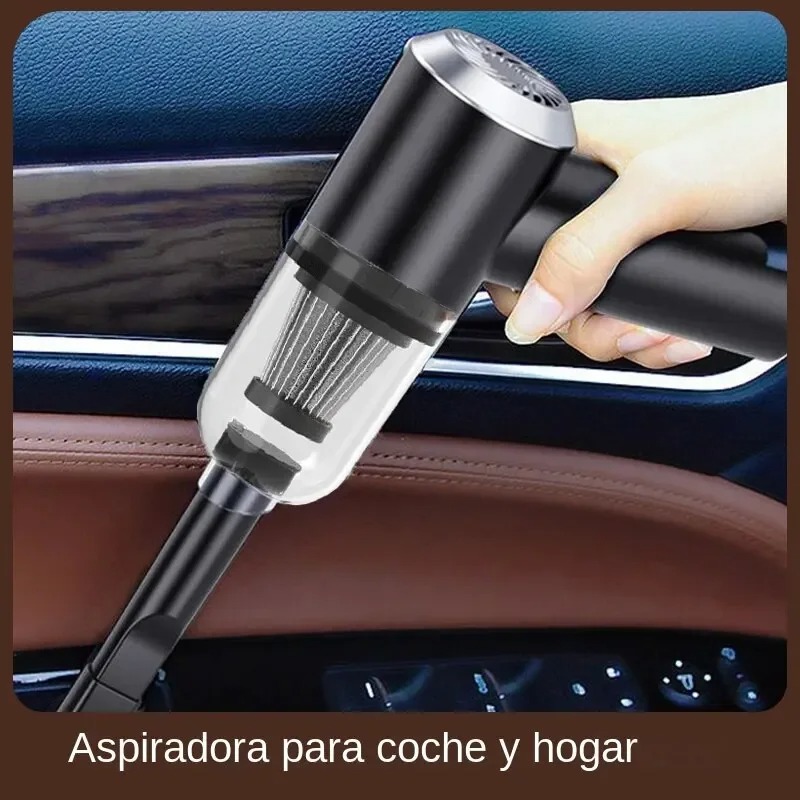 TurboClean Pro Portable Car Vacuum Cleaner USB Rechargeable Wet & Dry Mini Vacuum