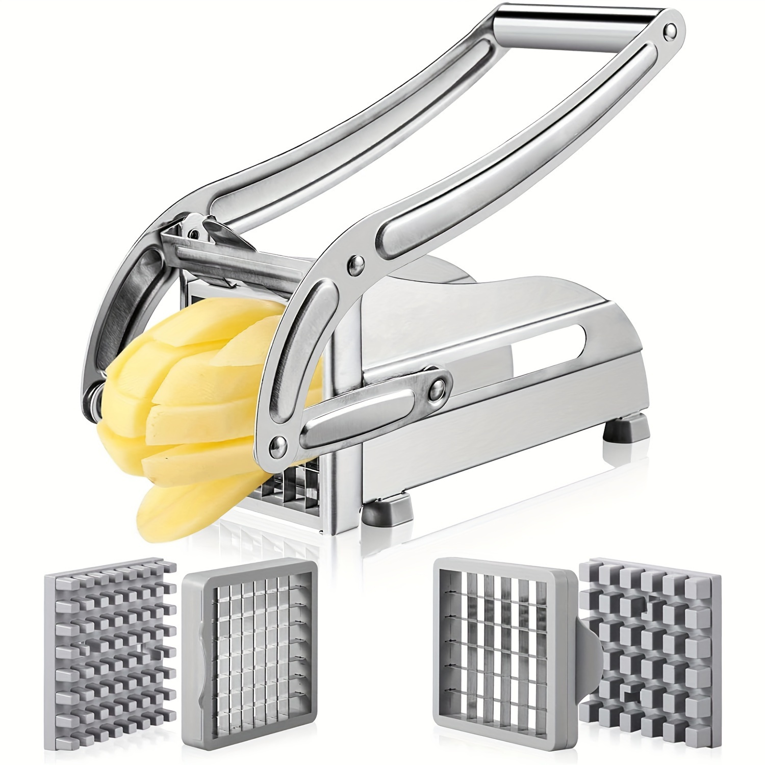 Multifunctional Stainless Steel Vegetable Slicer for Potatoes & Cucumbers