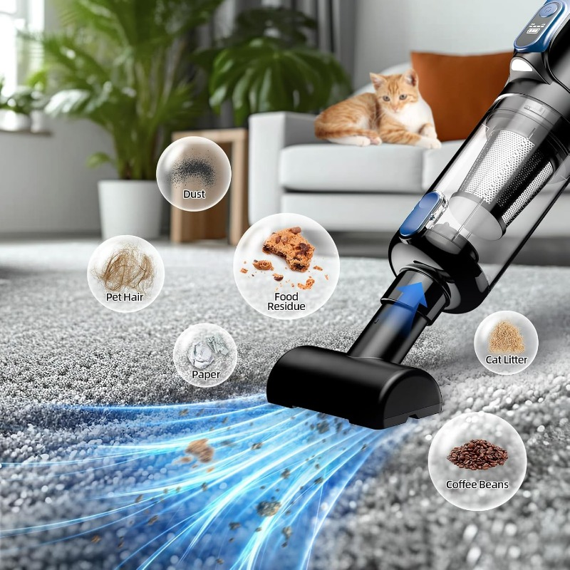 Portable Cordless Car Vacuum Cleaner – Strong Suction Handheld