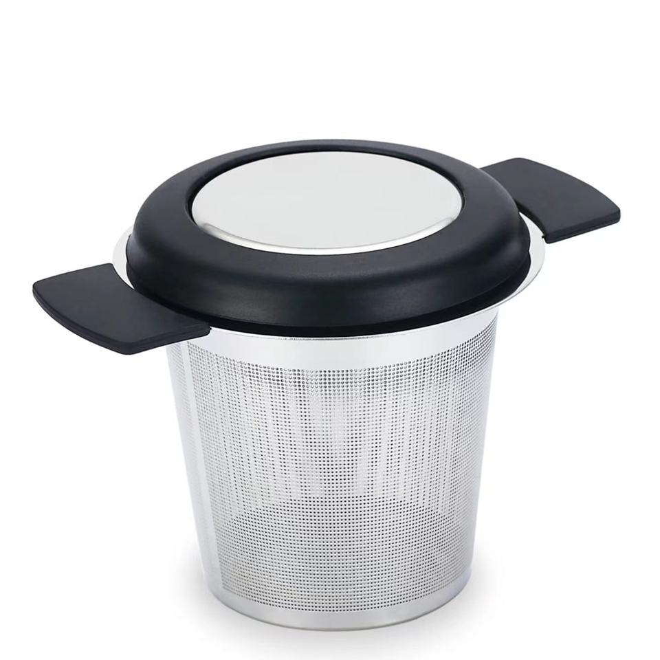 Stainless Steel Tea Infuser Basket with Silicone Handles for Loose Leaf Tea