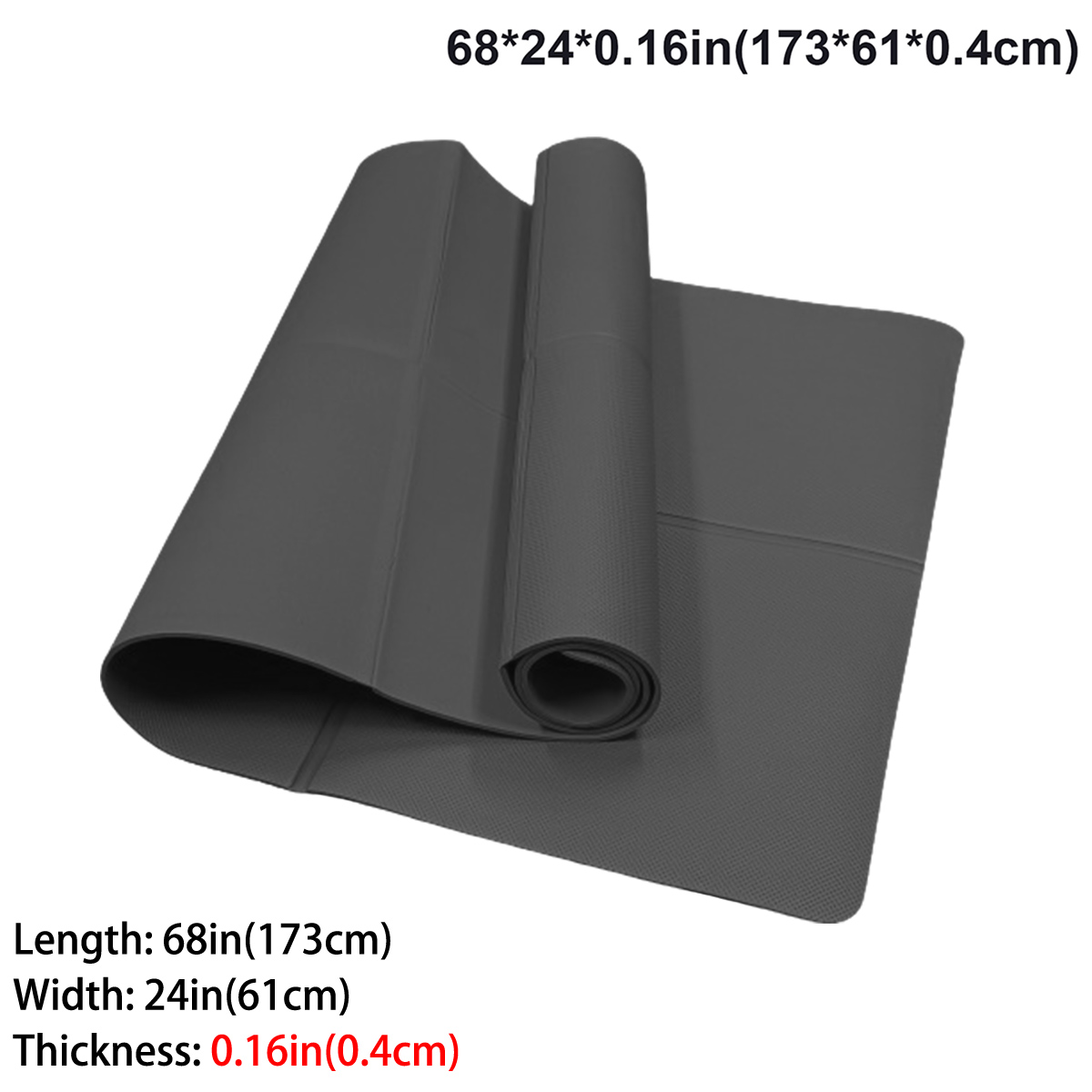 Foldable Yoga Mat, Eco-Friendly EVA Fitness Exercise Mat for Travel, Yoga & Pilates