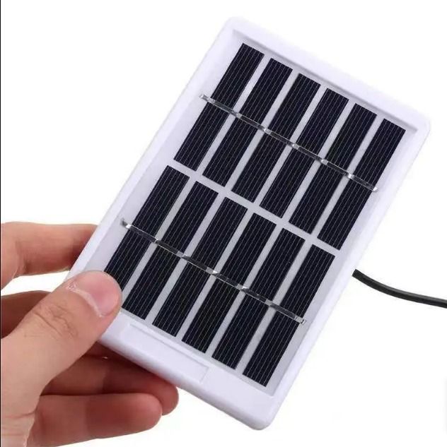 Produktbild von ZONADAH 1.2W 6V Mini Solarpanel Mit 3m Kabel Und 5521 DC-Anschluss – Perfekt Für Gartenleuchten, DIY Und Schulprojekte