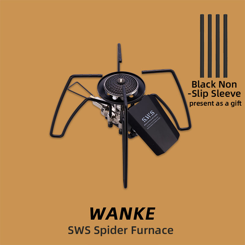 Portable Spider Stove, Compact Folding Card Design for Camping, Hiking & Outdoor Kitchenware