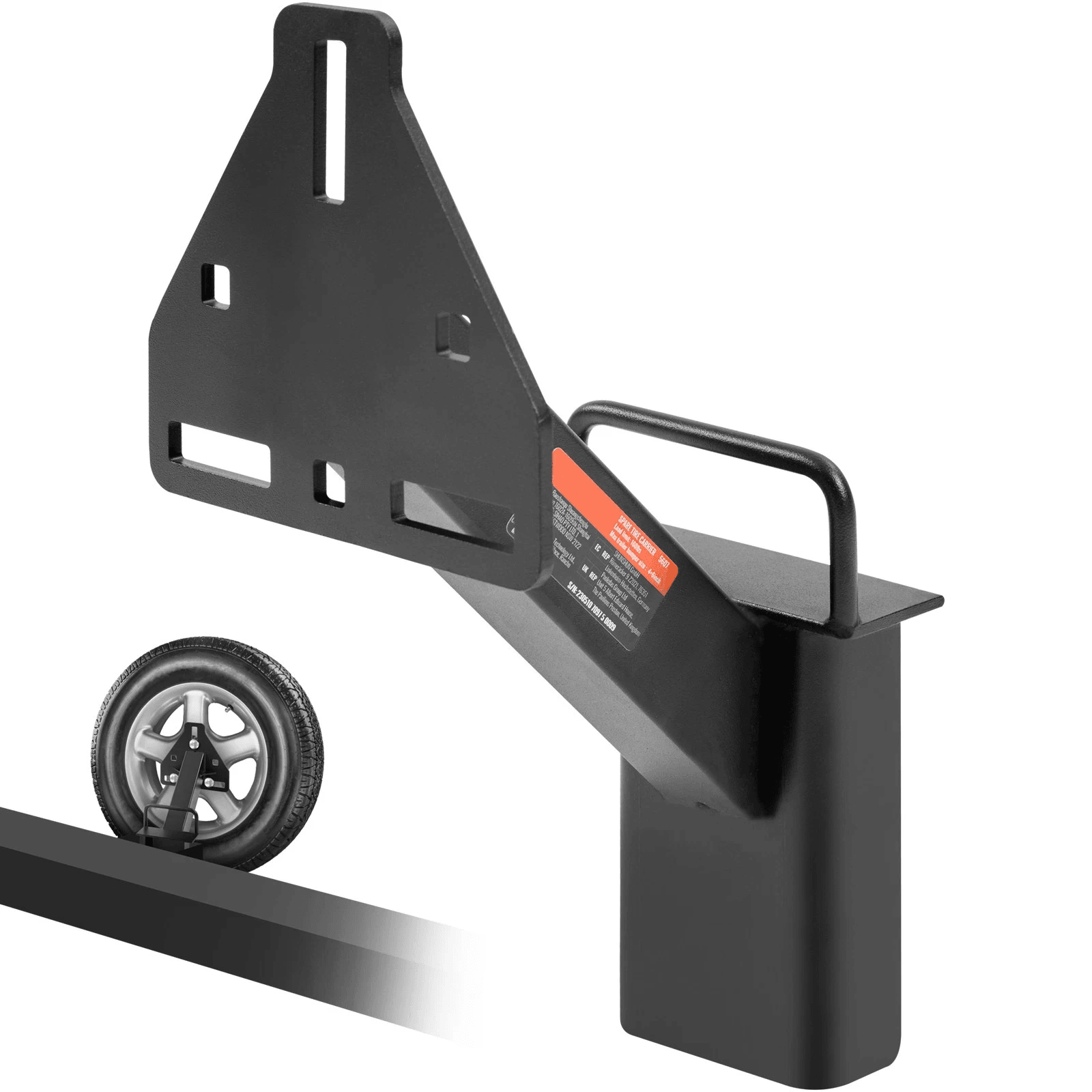 Premium Trailer Spare Tire Carrier, 4-8 Lug Bracket | Inspire Uplift