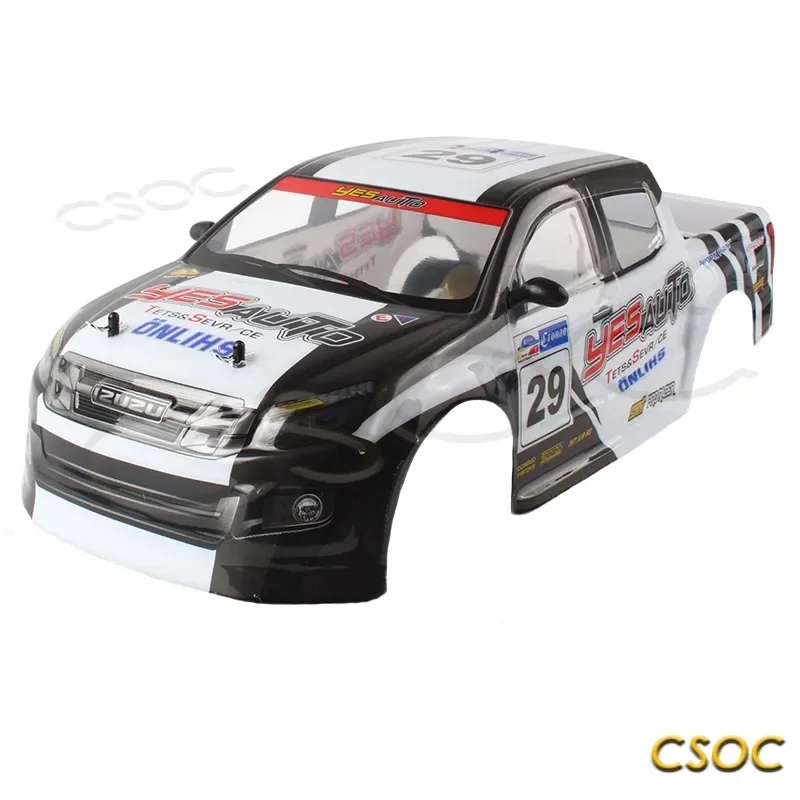 Off-Road 4WD RC Car Shell Kit, Remote Control Drift Racing Truck Body Accessories PVC Shell for High-Speed RC Truck Toy