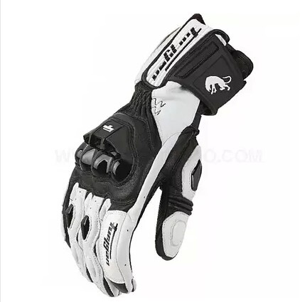 Men Leather Motorcycle Gloves, Windproof Motocross Mittens Touch Screen Motorbike Safety Protection