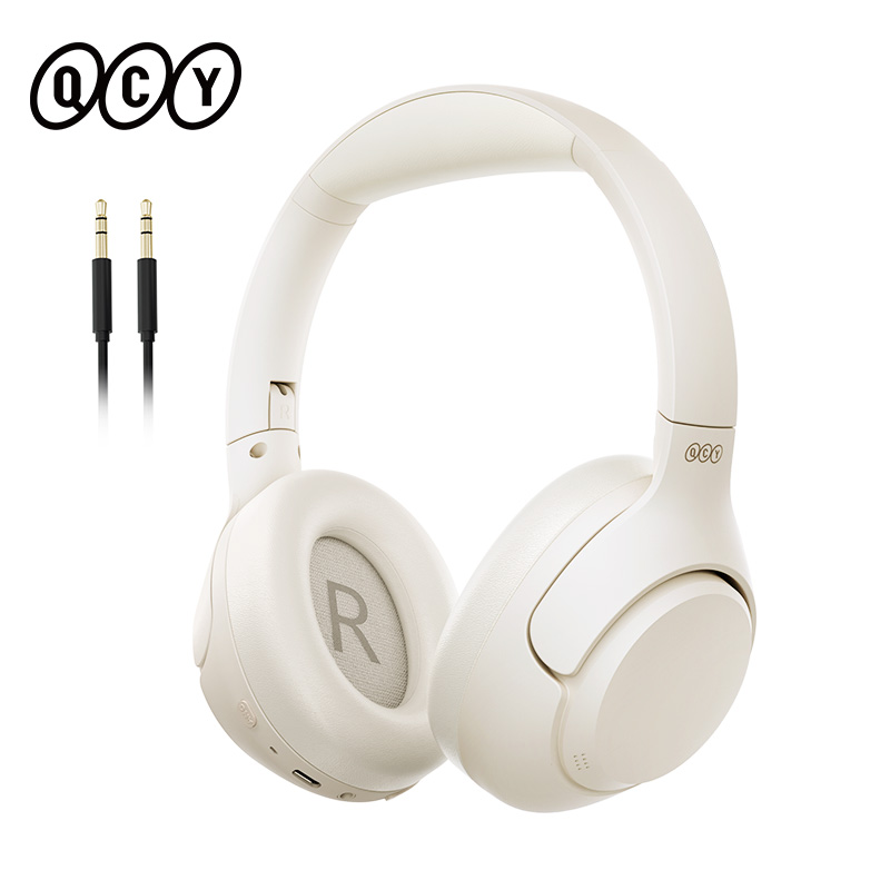 Bluetooth Hi Res Audio Over Ear Headset, QCY H3 ANC Wireless Headphones, Hybrid Noise Cancelling Earphones