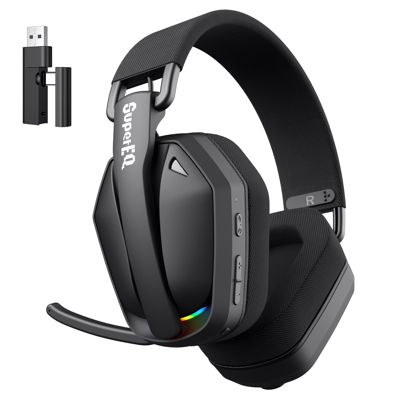SuperEQ G19BT Wireless Gaming Headphones, Ultra-light Bluetooth 5.4 Headset, Mic for PC PS5 Xbox EKSA Choice