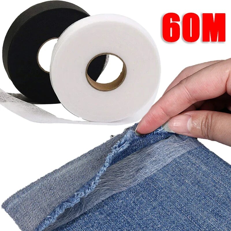 Self-Adhesive Pants Hem Tape: DIY Iron-On Tape for Clothes Shortening - 60M Household Sewing Accesso