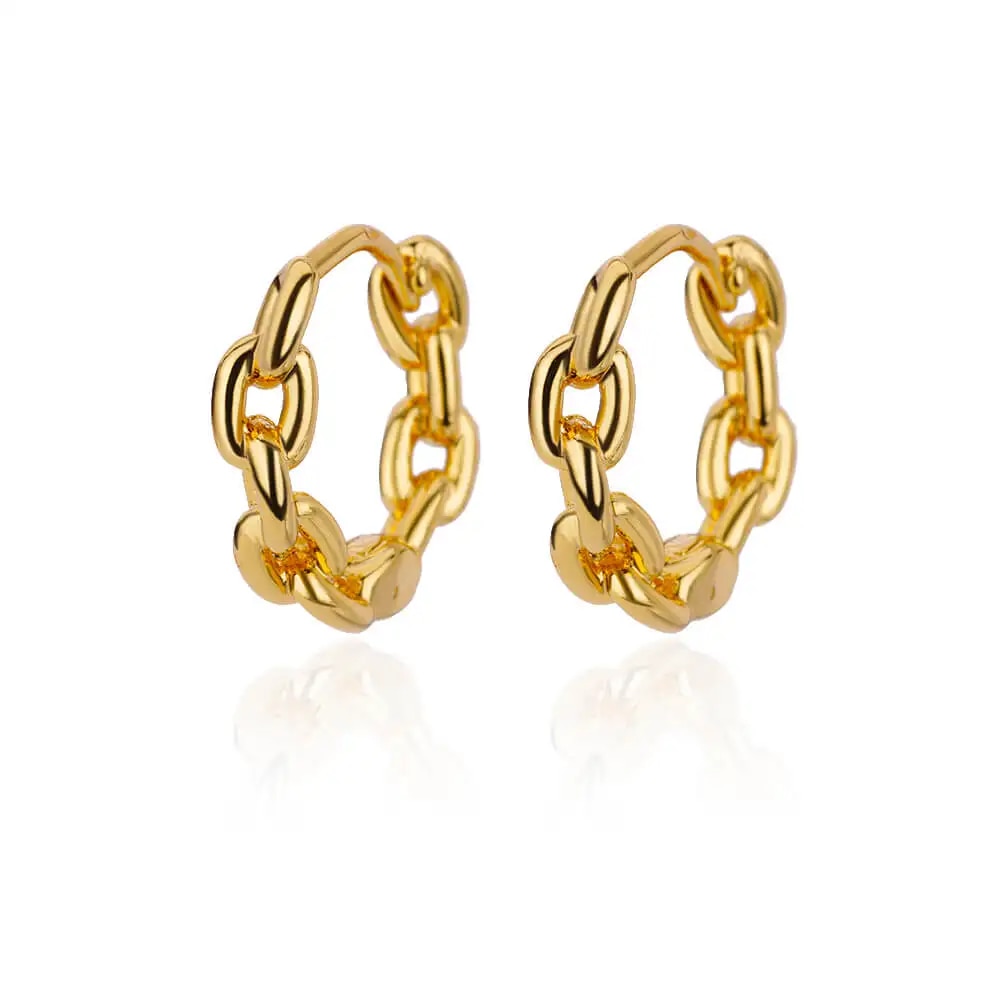 2024 Trending Luxury Stainless Steel Zircon Hoop Earrings for Women: Geometric Polygon Design, Ideal Wedding Gift