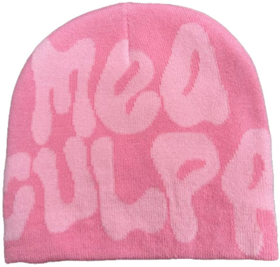 2023 High-Quality Knitted Beanie Hats for Men and Women: Mea Culpa Y2K Warm Fashion Caps - Perfect for Cold Weather