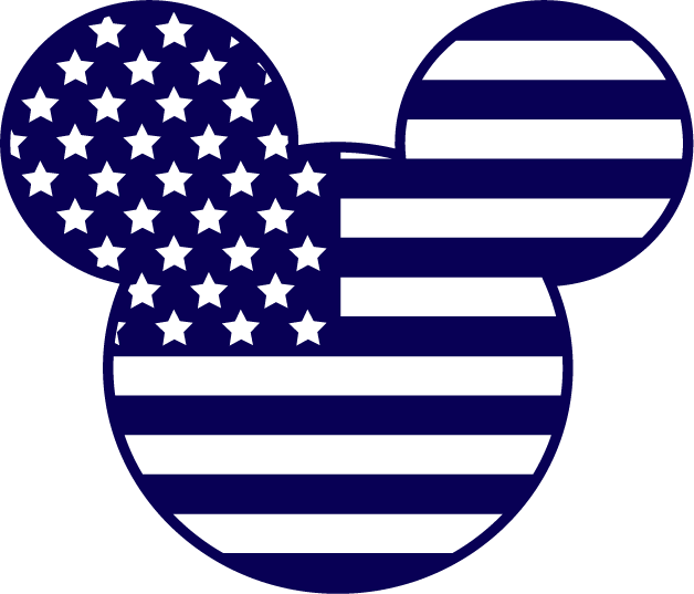 Mickey Usa Svg, Mickey minine Svg, Mickey heat Svg, Disney S