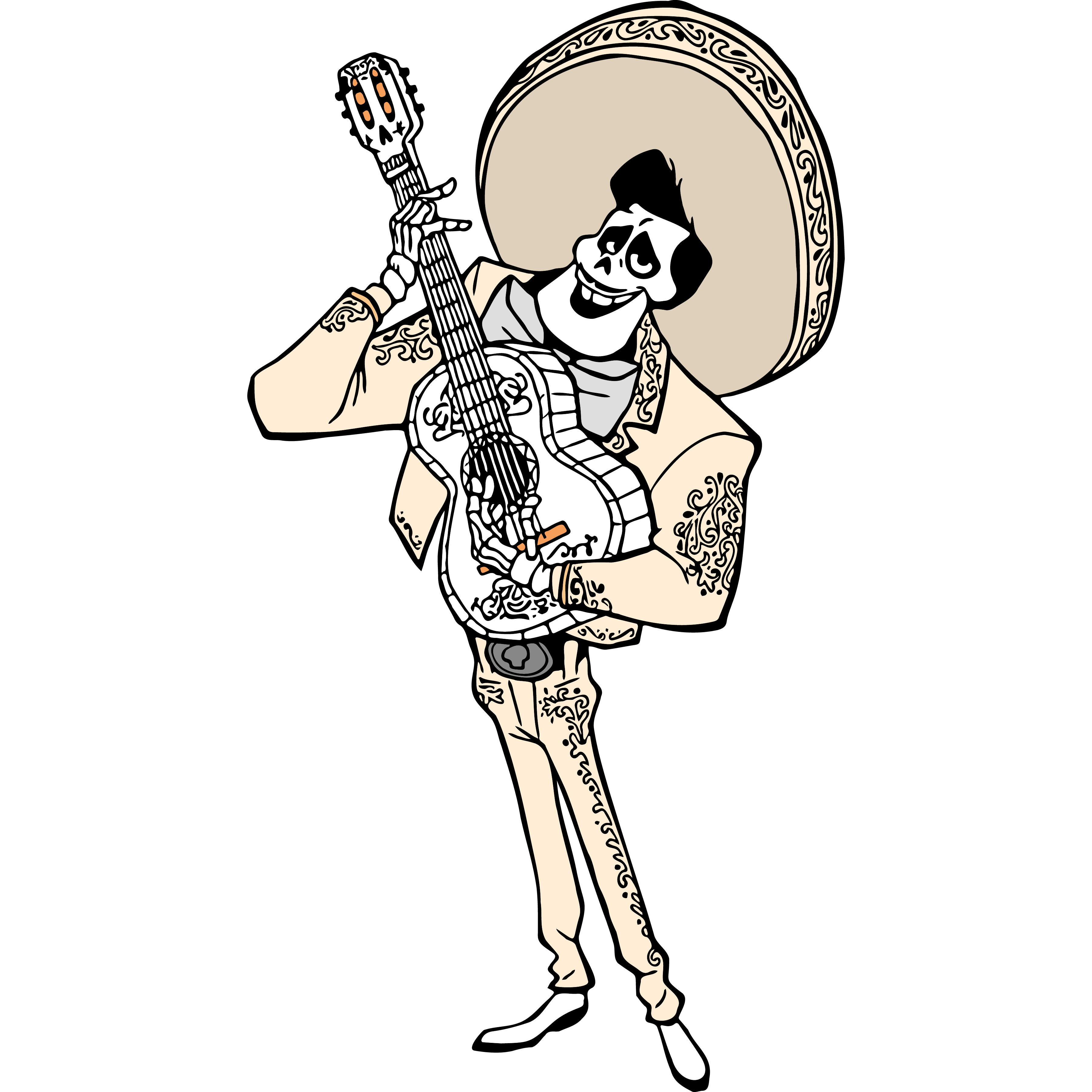 ◆coco◆ 🎸 Coco Guitar 3D Model 28 inches tall – Disney's Day of the