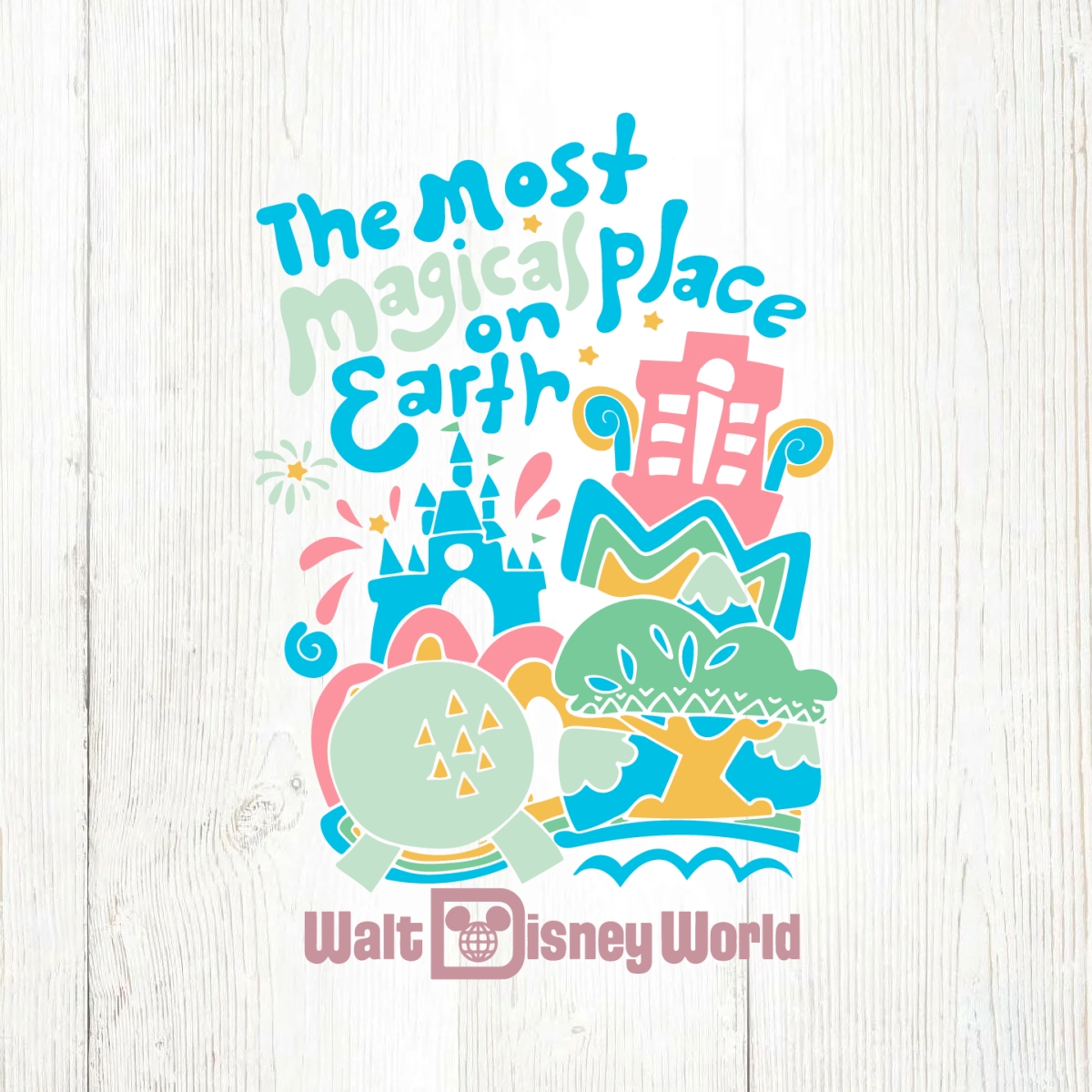 Disney The Most Magical Place On Earth SVG File Digital | Inspire Uplift