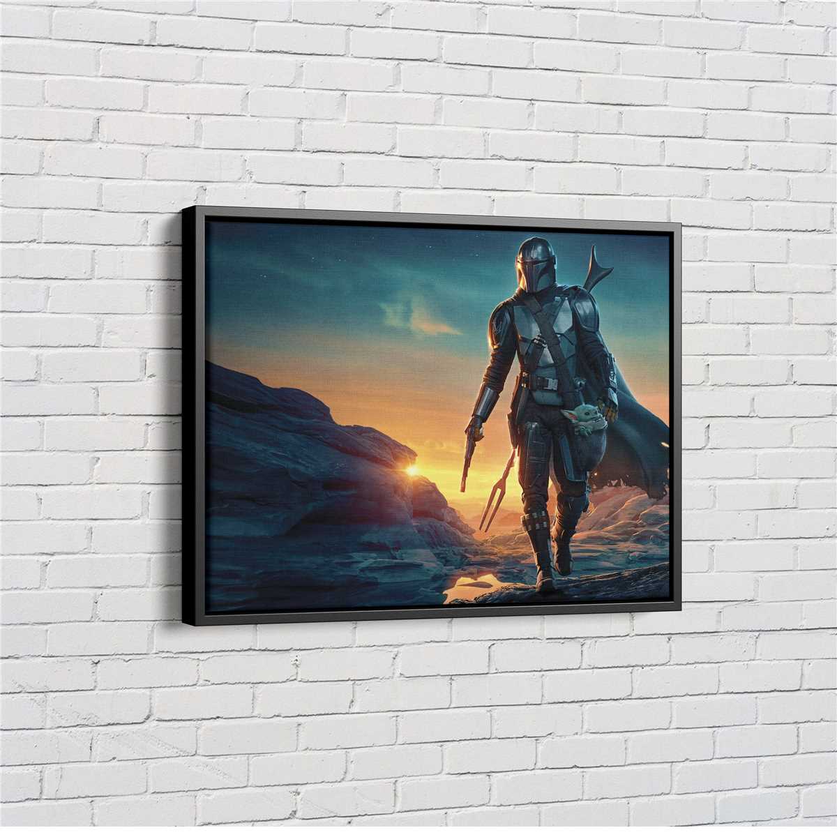 The Mandalorian Star Wars Cool Canvas Unique Design Wall Art | Inspire ...
