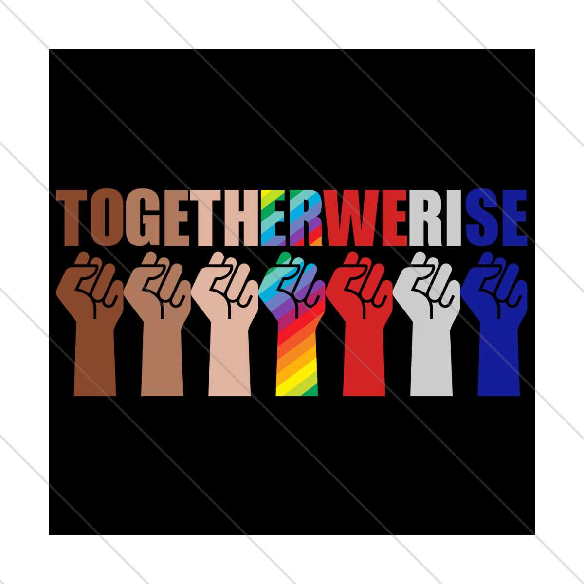 Together We Rise Svg, Juneteenth Svg, Black People Svg, Rais - Inspire ...