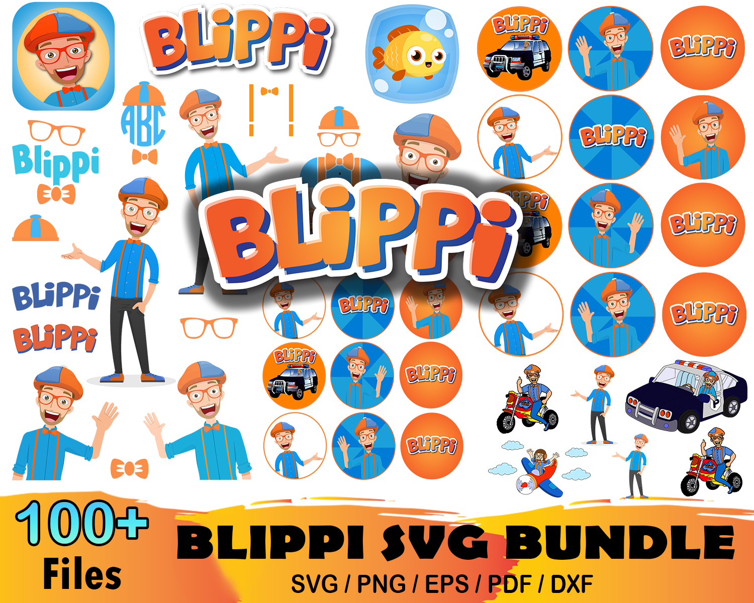 100 Blippi Svg Bundle, Blippi Svg, Blippi Cut File, Blippi C - Inspire ...
