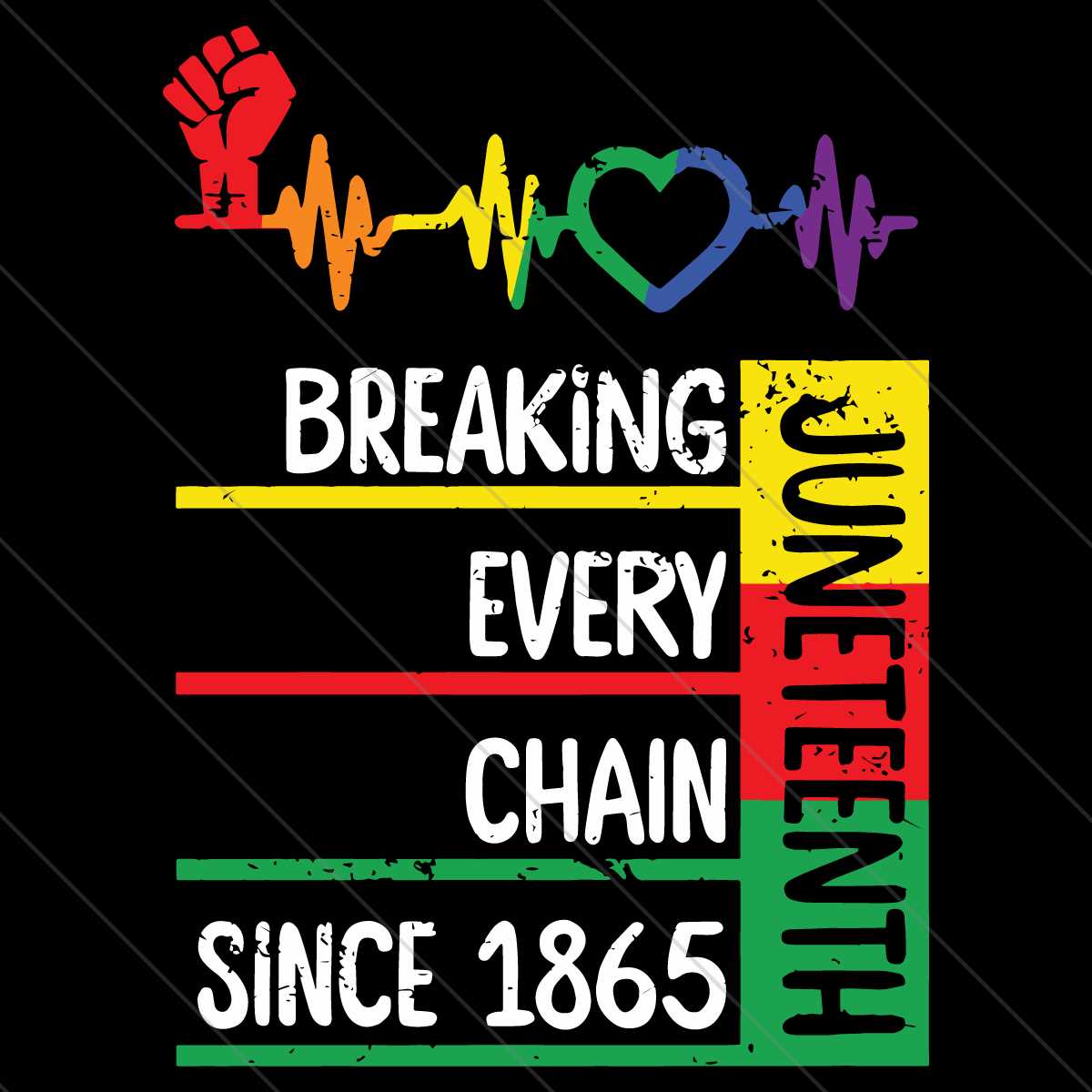Juneteenth Svg, Breaking Every Chain Since 1865 Svg, Black H | Inspire ...
