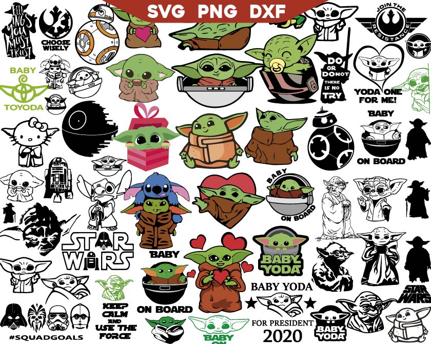 Grogu Svg, Baby Yoda Svg, Balloon Svg, Mandalorian Svg, Star - Inspire