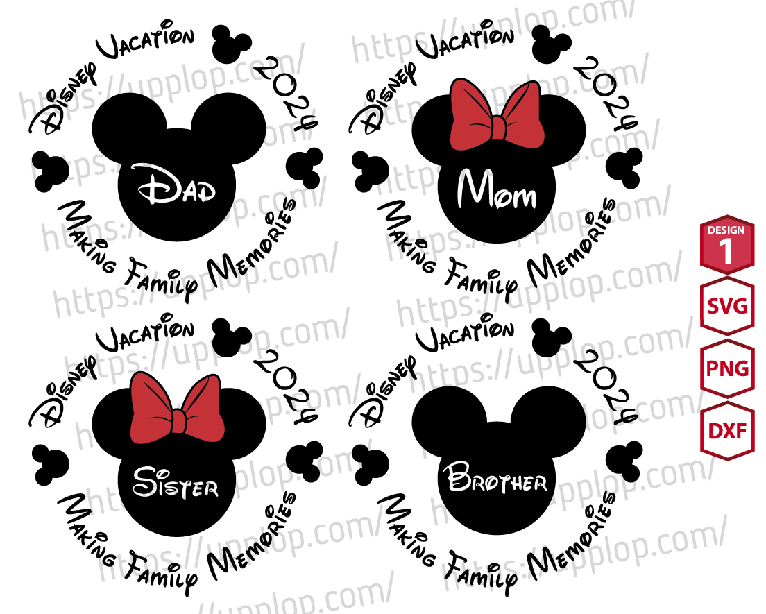Disney Family Vacation 2024 SVG Png, Disney Ear Family Trip - Inspire ...