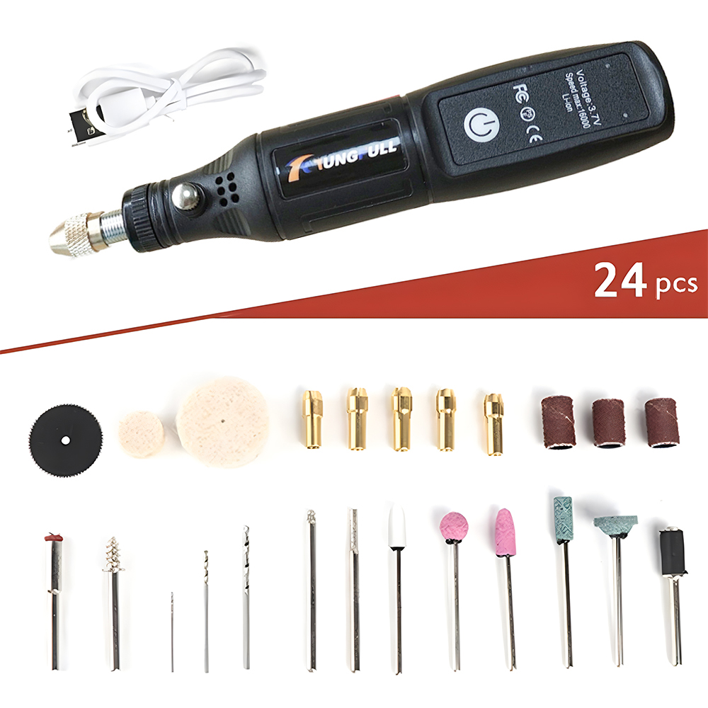 USB Mini Electric Drill - Wireless Rotary Tool Kit | Inspire Uplift