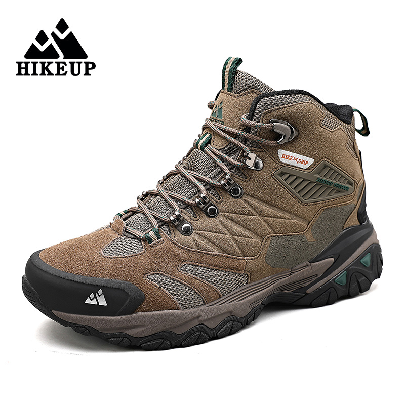HIKEUP Winter Boot Men Suede High Top Hiking Boots Outdoor Trekking Shoes Rainproof Tactical Combat Military Footwear HIKEUP Winter Boot Men Suede High Top Hiking Boots Outdoor Trekking Shoes Rainproof Tactical Combat Military Footwear