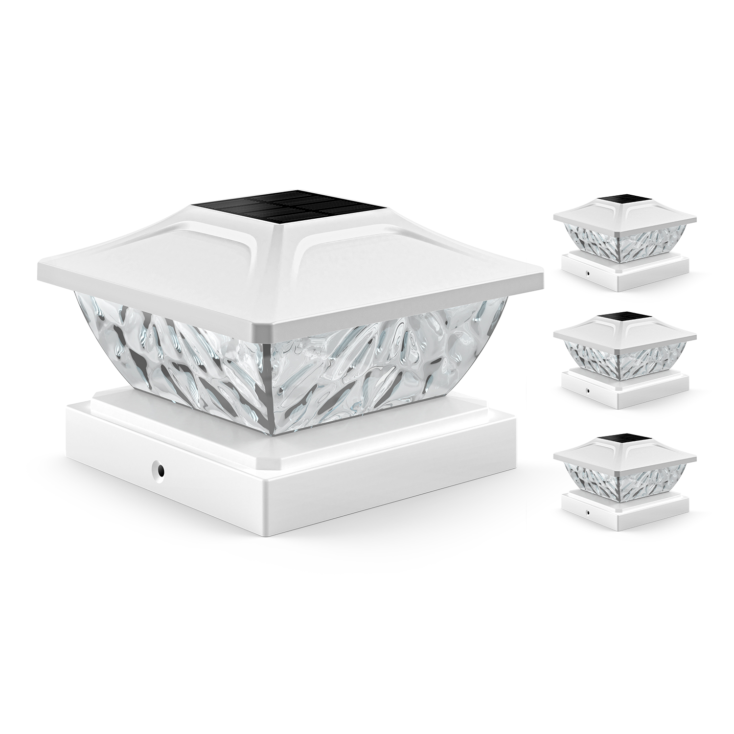 2 Mode Solar Powered Deck Lights for Fence Posts & Garden Pathways
