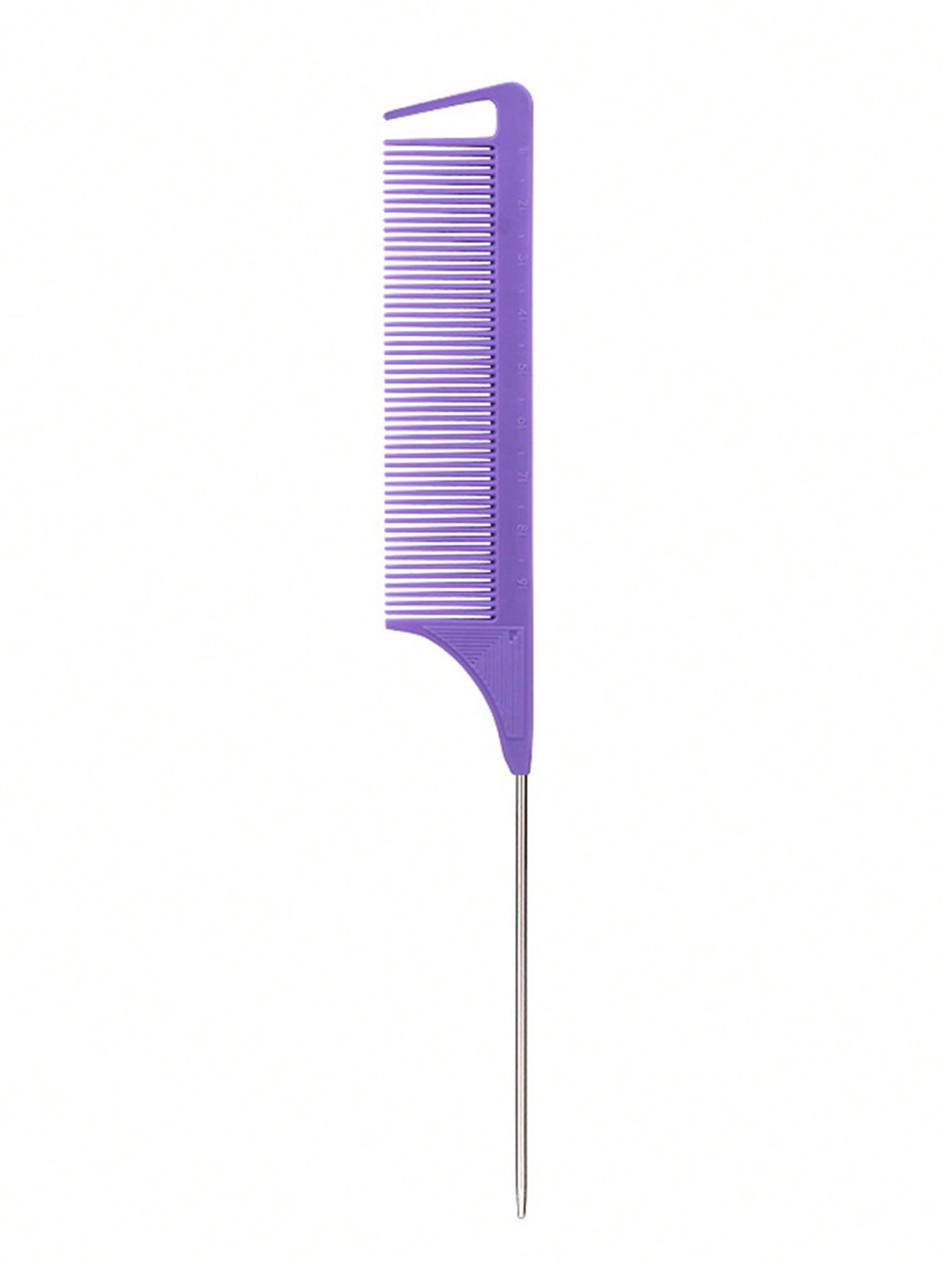 Professional Stainless Steel Pointed Tail Hair Comb Brush, Salon Styling Hair Comb Tool for Hairdressers & Real Hair