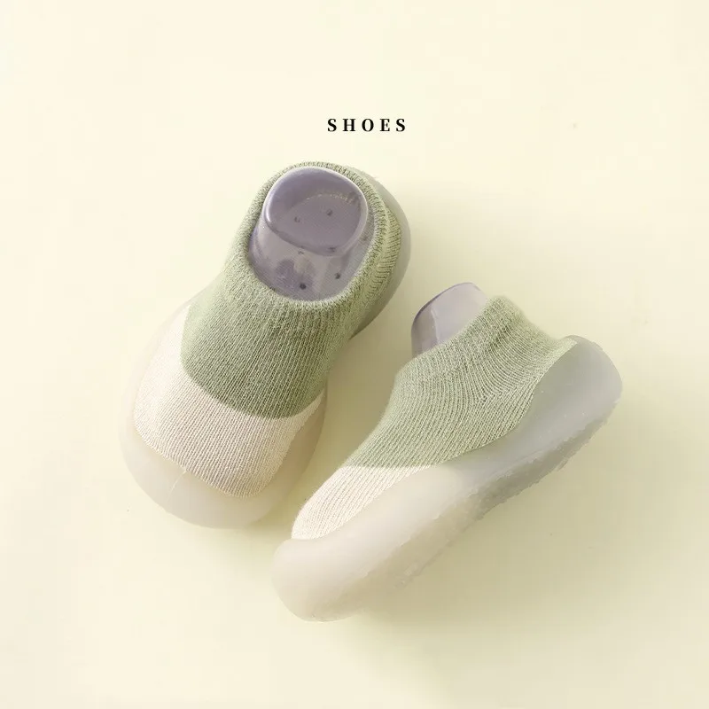 Soft Soled Baby Socks Shoes Infant Color Matching Toddler Girls Boys First Walkers Cute Child Floor Sneakers BeBe Doll