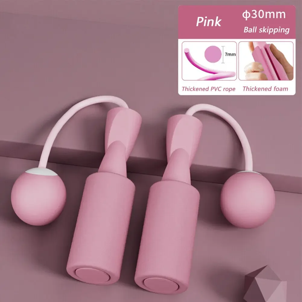Cordless Skipping Rope with Heavy Ball, Fast Jump Rope for Men & Women, Portable Fitness Tool for Yoga, Boxing, Aerobic