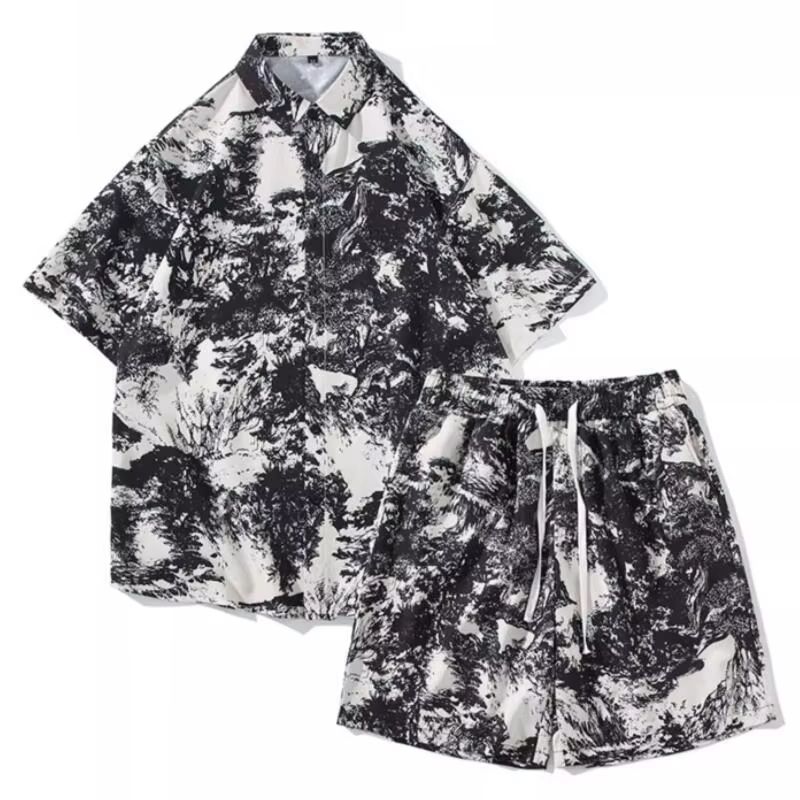 Men’s 2 Piece Beach Set, Quick Dry Hawaiian Shirt and Shorts, Summer Fashion Clothing, Casual Outfits Men’s 2 Piece Beach Set, Quick Dry Hawaiian Shirt and Shorts, Summer Fashion Clothing, Casual Outfits