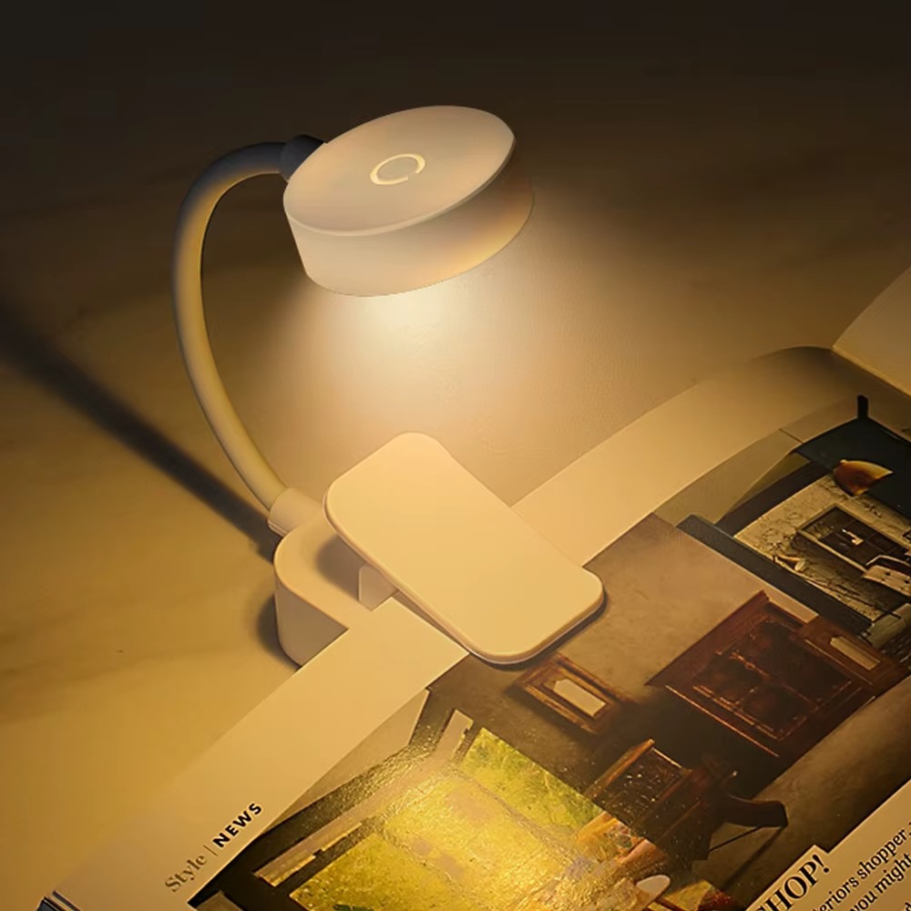 Mini LED Reading Light USB Rechargeable Clip On Lamp | Inspire Uplift
