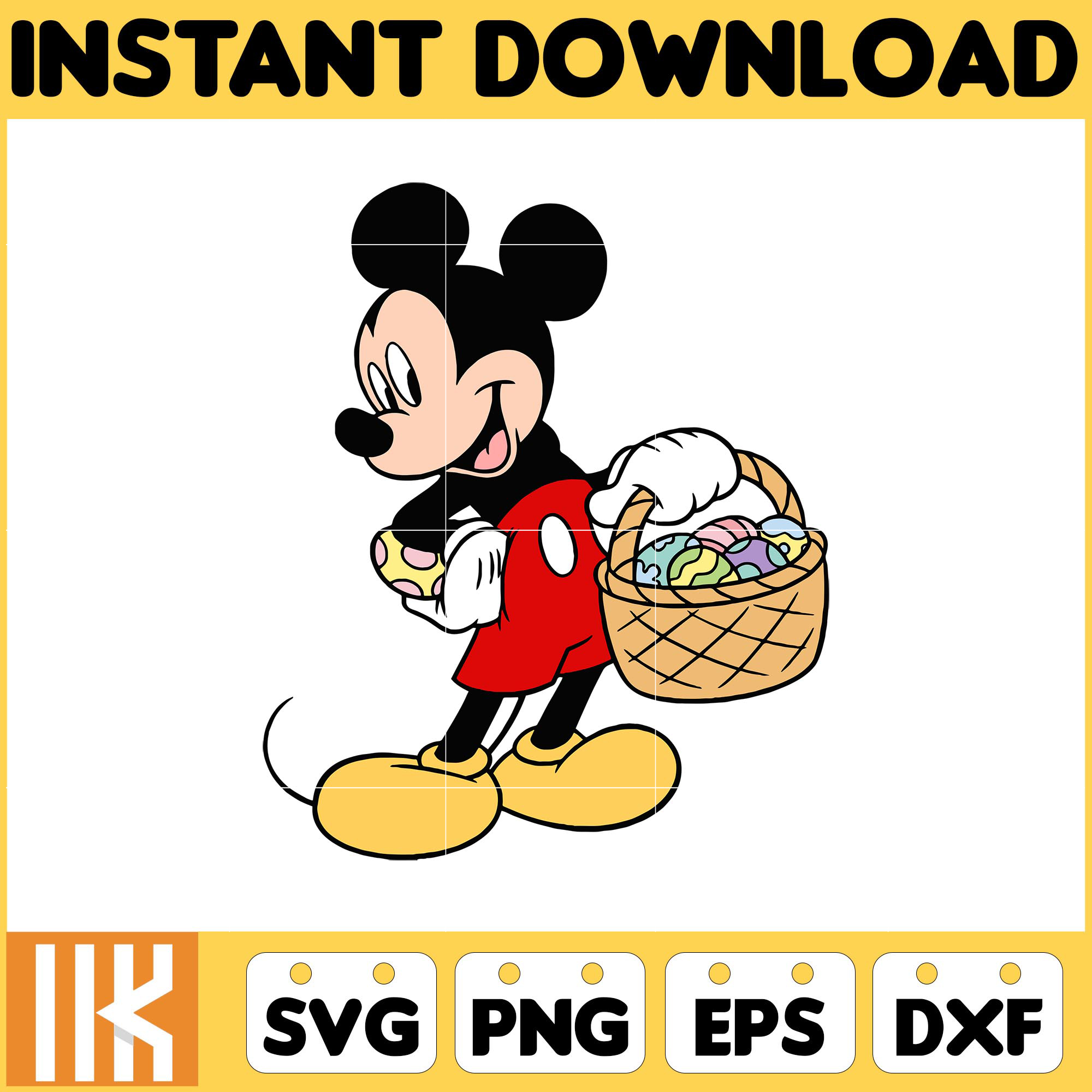 Mickey Easter Svg, Silhouette, Mickey Svg, Easter Svg, Png, | Inspire ...