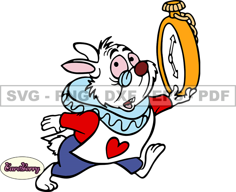 White Rabbit Svg, Alice in Wonderland Svg, Cartoon Customs S | Inspire ...