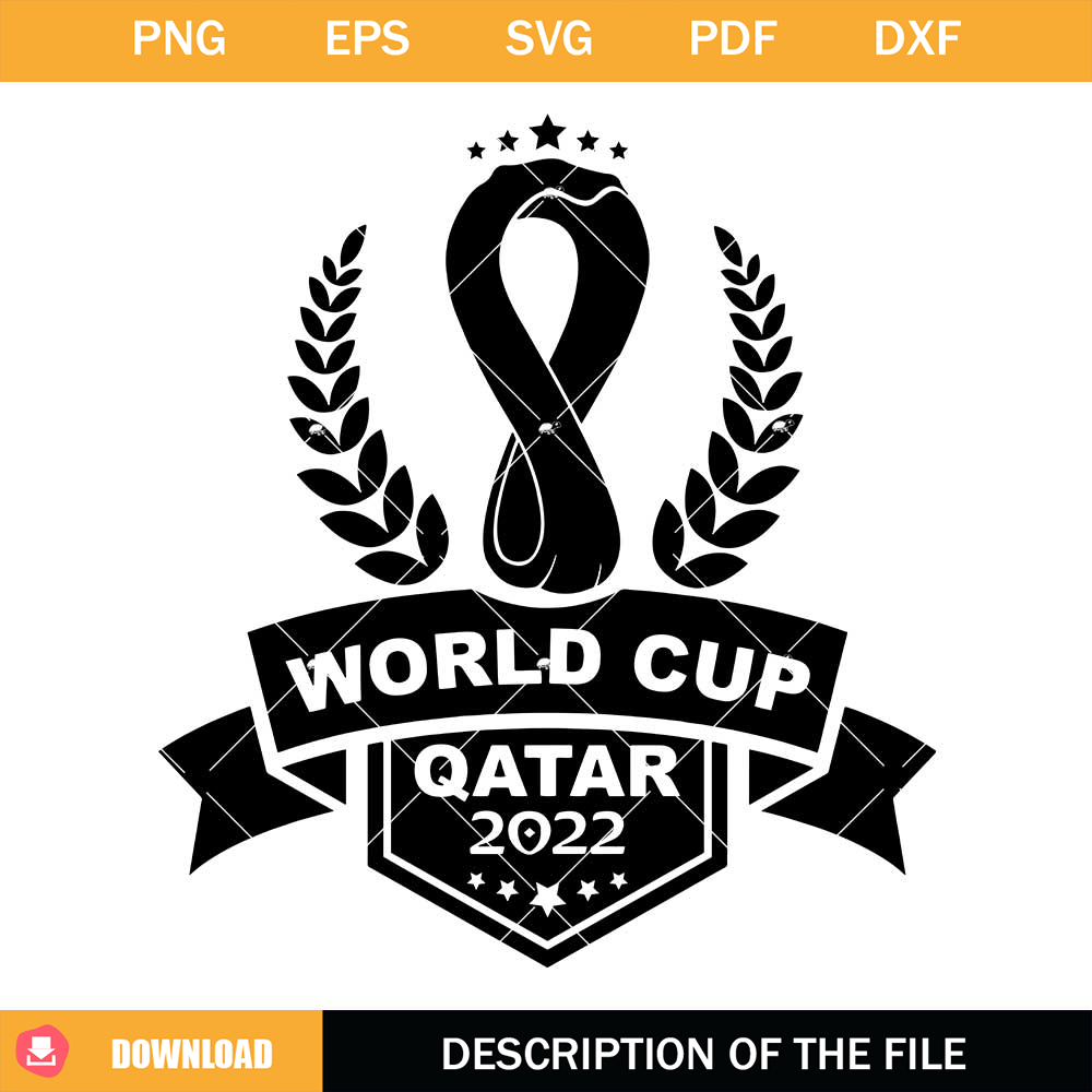 World Cup Qatar 2022 Svg, Qatar FIFA World Cup Logo Svg | Inspire Uplift