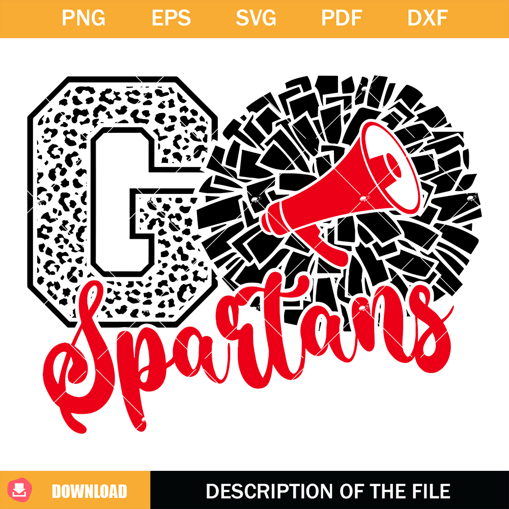 Spartans Cheer Svg, Cheerleading Spartans Svg, Go Spartans | Inspire Uplift