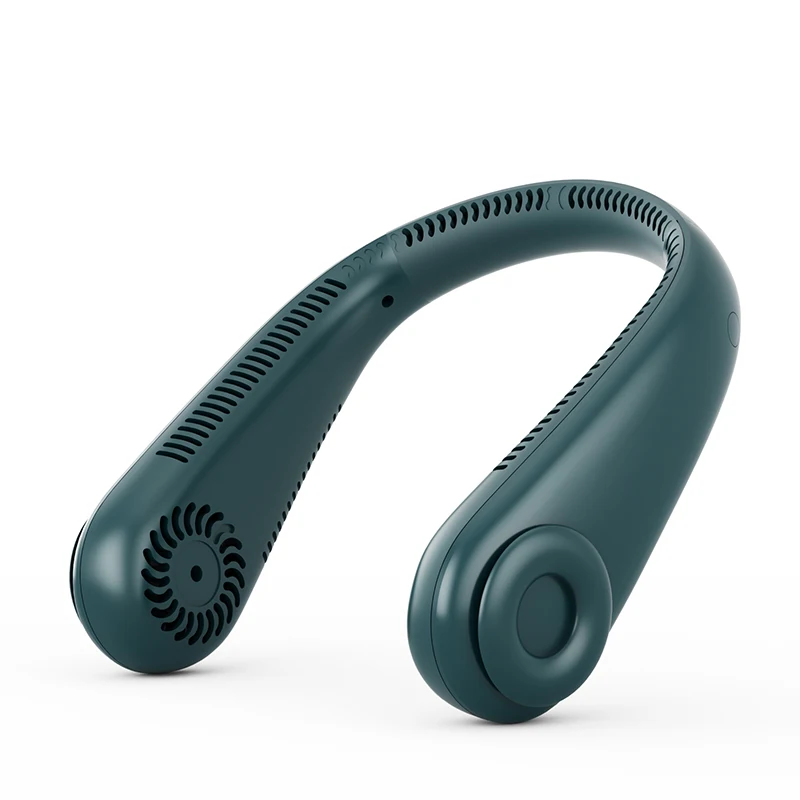 Portable USB Rechargeable Hands Free Bladeless Neck Fan Power Bank for Outdoor Travel Sports Home Office