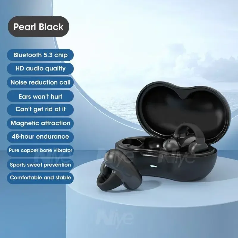 HiFi Music Bluetooth Wireless Earphones, TWS Earbuds, Sports Headphones, Earcuffs for Running