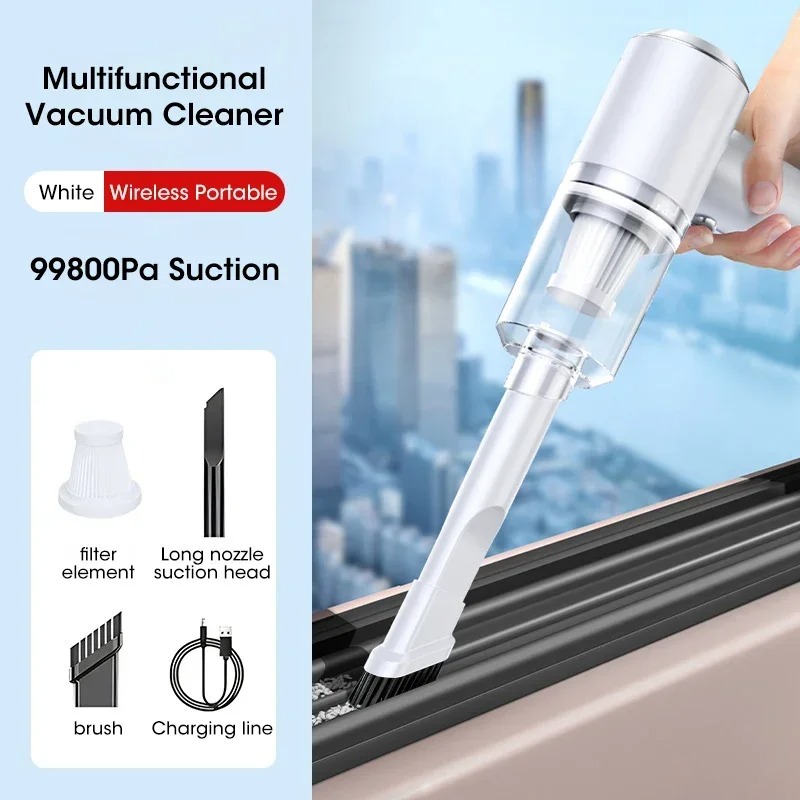 Rechargeable Cordless Handheld Vacuum Cleaner Suction Wet Dry Portable for Pet Hair Car Home Cleaning