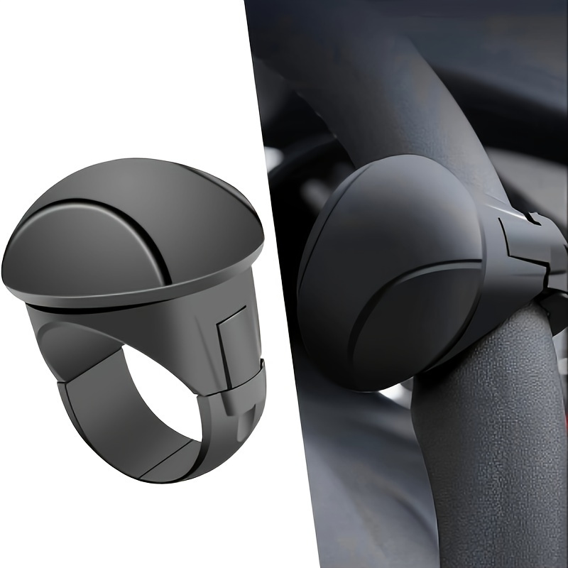 Non-Slip Easy-Grip Silicone Steering Wheel Knob with Built-in Metal Bearing and Smooth Rotation