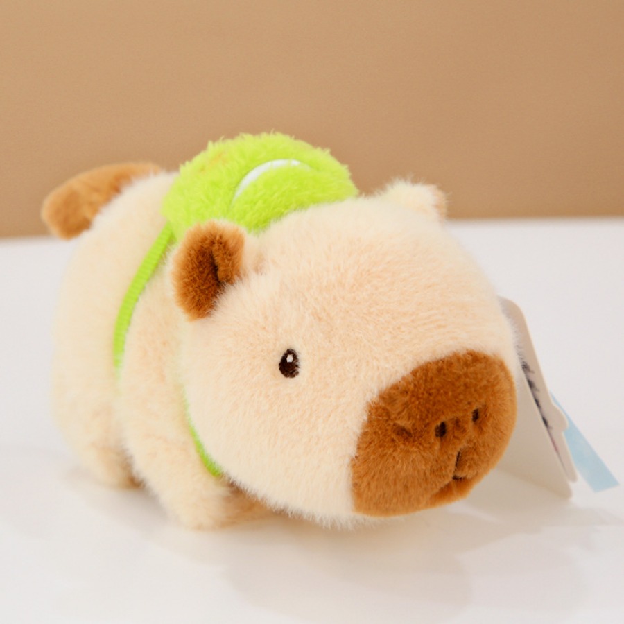 Wagging Tail Capybara Plush Toy – Cute Capybara Plushie with Interactive Features for Women, Kids & Animal Lovers